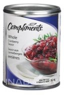 Compliments Sauce Whole Cranberry 348ML