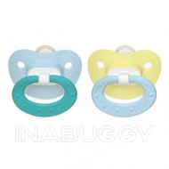 Nuk Pacifier 0-6 Month Silicone 2EA Blue/Yellow