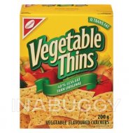 Christie Vegetable Thins 40% Less Fat 200G