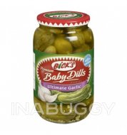 Bicks 50% Less Salt Garlic Dill Pickles - 1 l