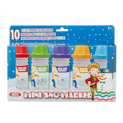 Jeu de mini marqueurs à neige multicolores pour enfants Snow Fun, jouet d'artiste  de neige extérieur, paq. 5, 5 ans et plus