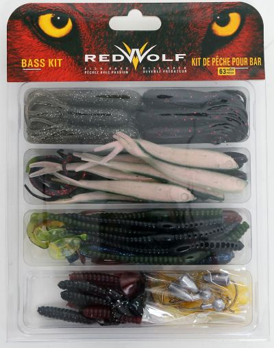 Red Wolf Bass Lure Kit, 63-pc - Canadian Tire, Montreal Grocery