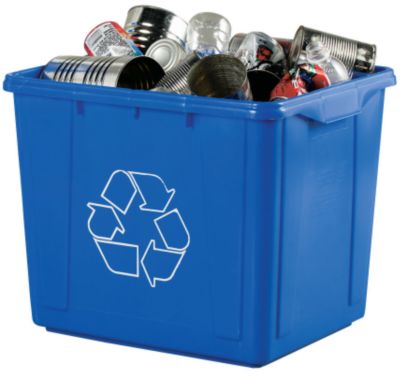 Bac de recyclage, bleu, 59 L - Canadian Tire, Toronto/GTA