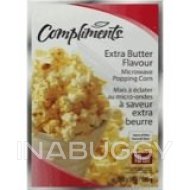 Compliments Microwave Popcorn Extra Butter Flavour 564G