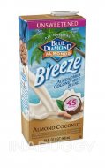 Blue Diamond Milk Almond Breeze Unsweetened Almond Coconut 946ML