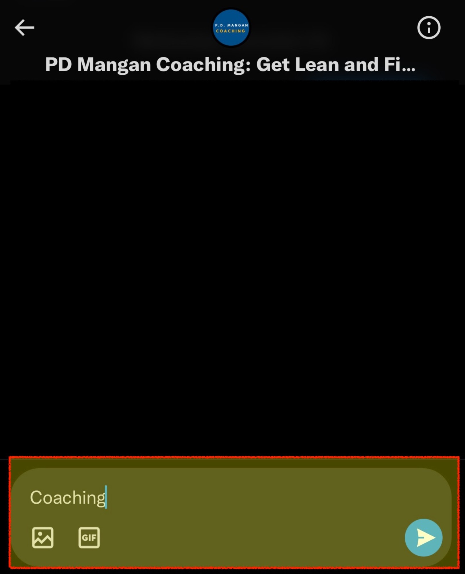 DM the word "Coaching"