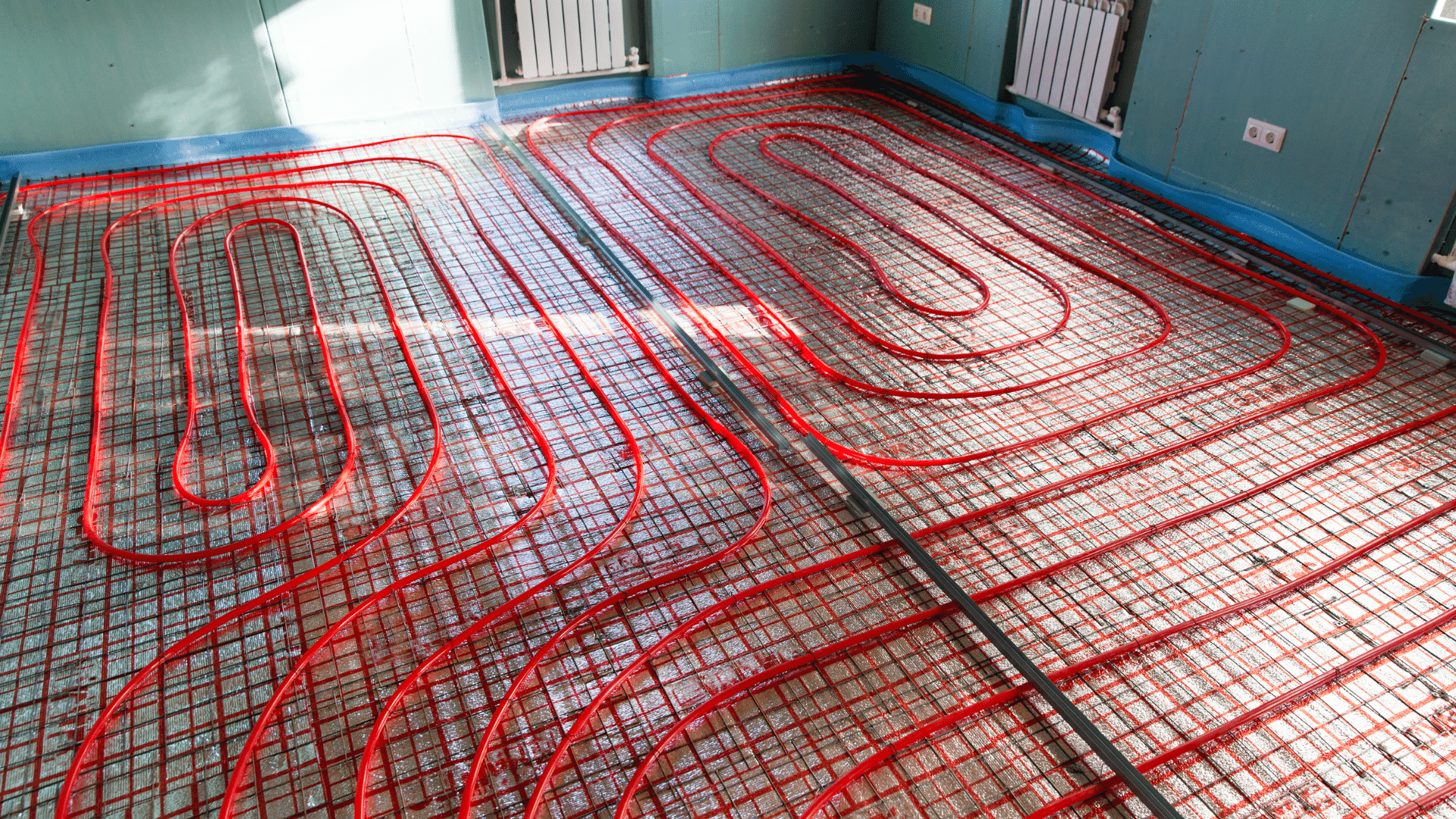 underfloor heating installation