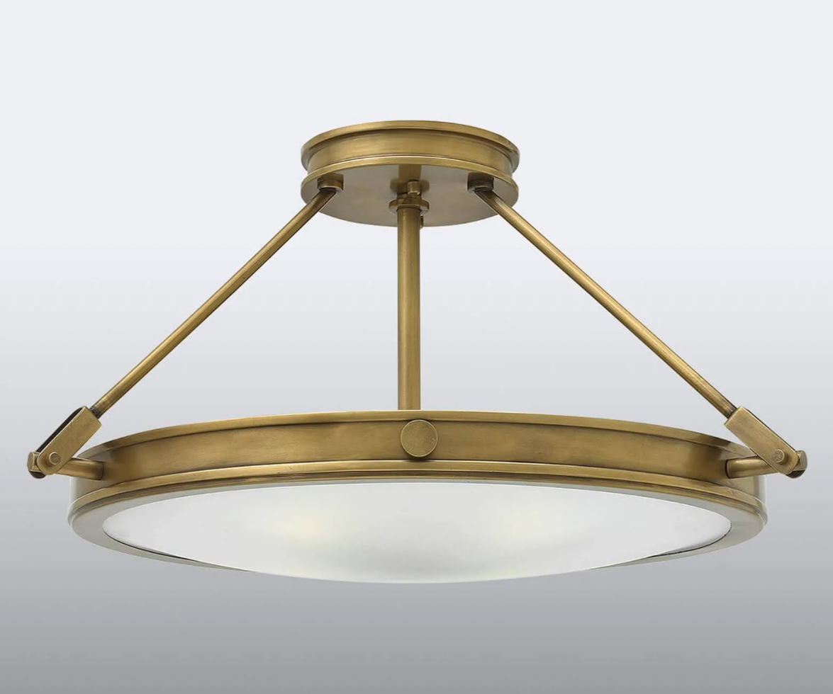 gold flush ceiling light