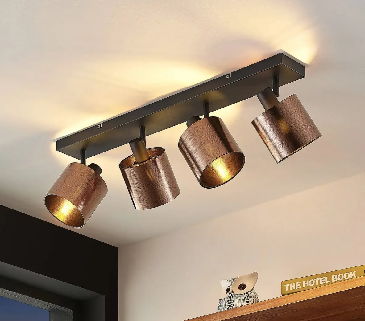 ceiling spotlights kitchen bronze