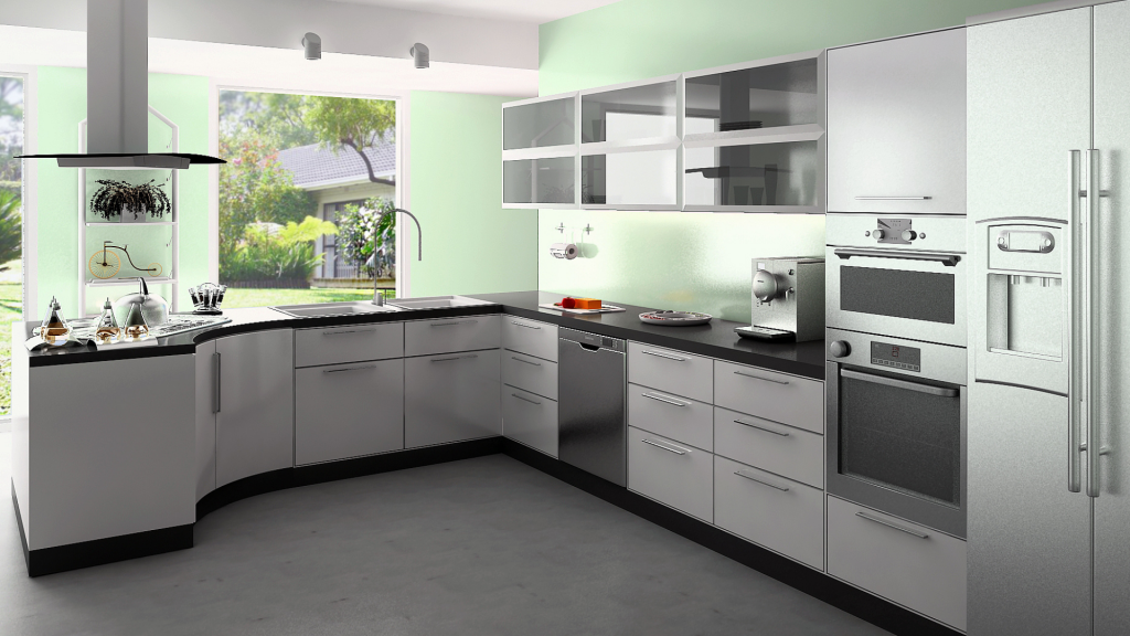 l shaped kitchen