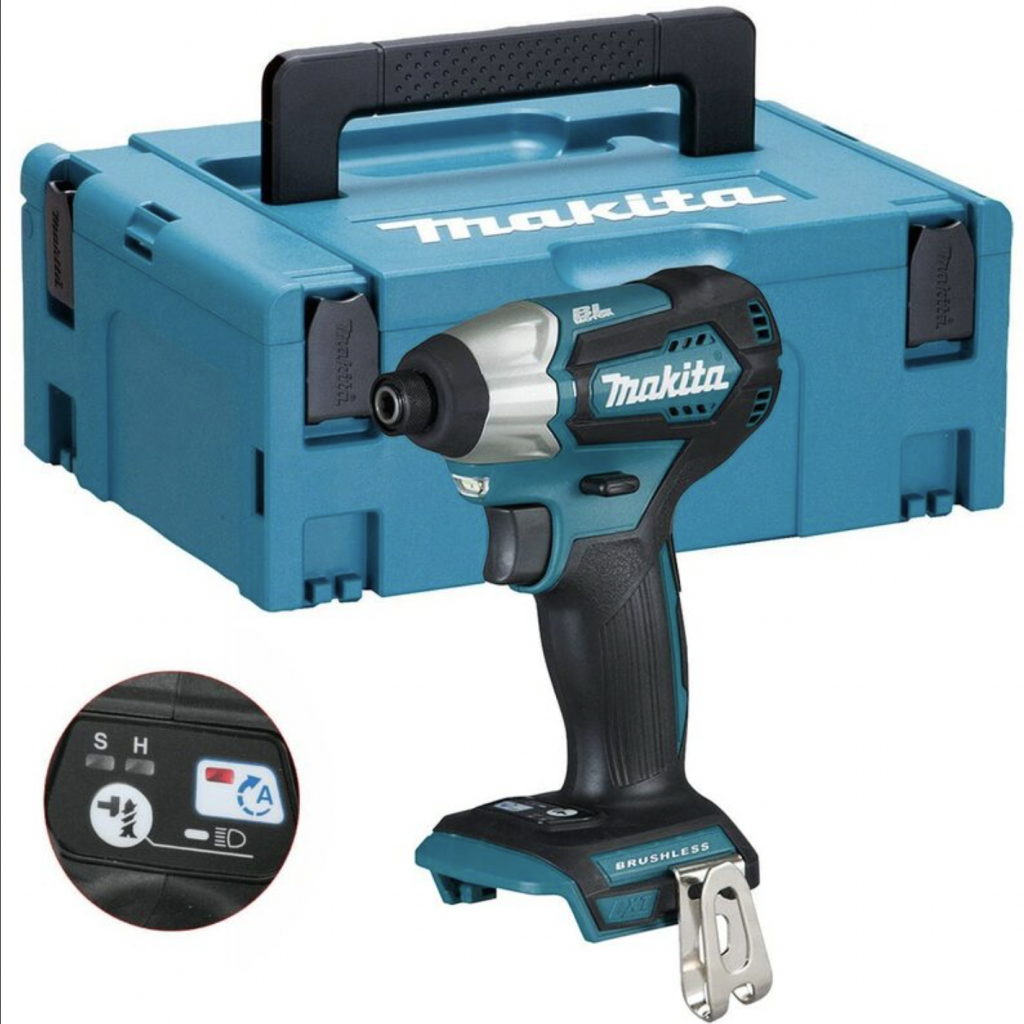 DTD155Z Blue 18v Cordless Brushless Impact Driver + Assist Mode + Makpac - Makita

