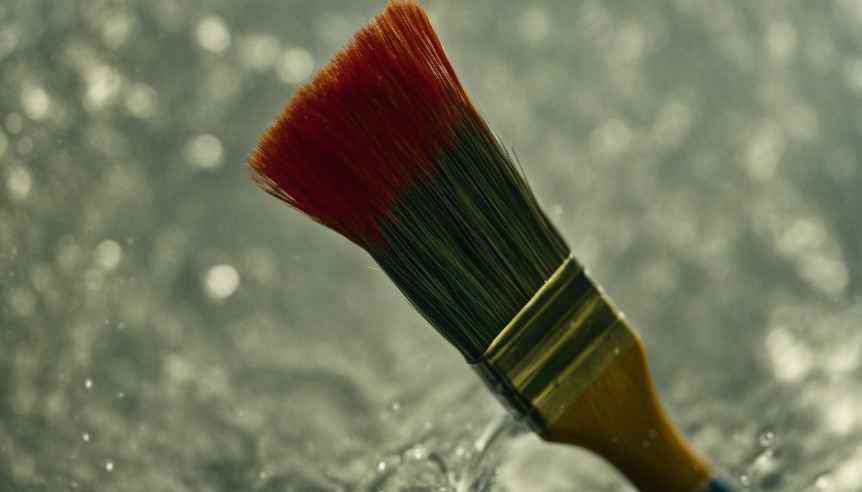 how to clean a paint brush