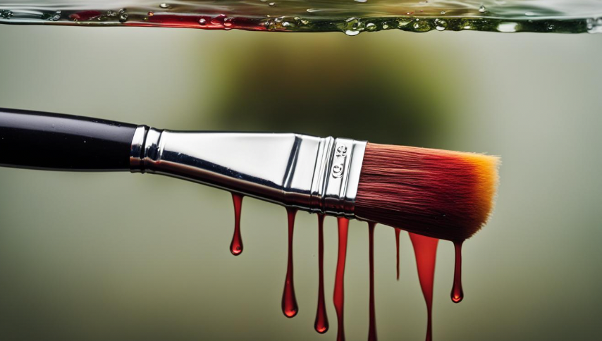 how to clean a paint brush