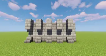 thumbnail for Stone Brick Castle Wall (short)