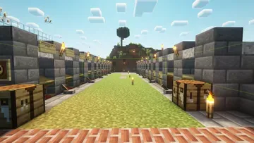 thumbnail for Villager trading market hall