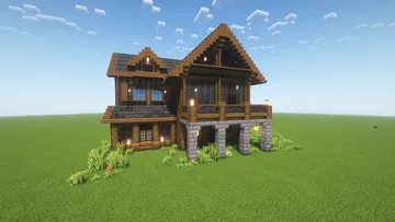 thumbnail for Simple Dark Oak House