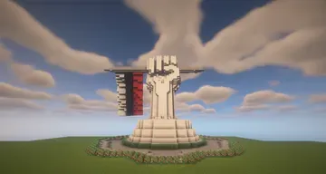 thumbnail for Socialist Fist & Flag Statue (free to customize)