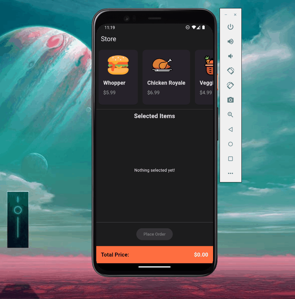 Food store UI