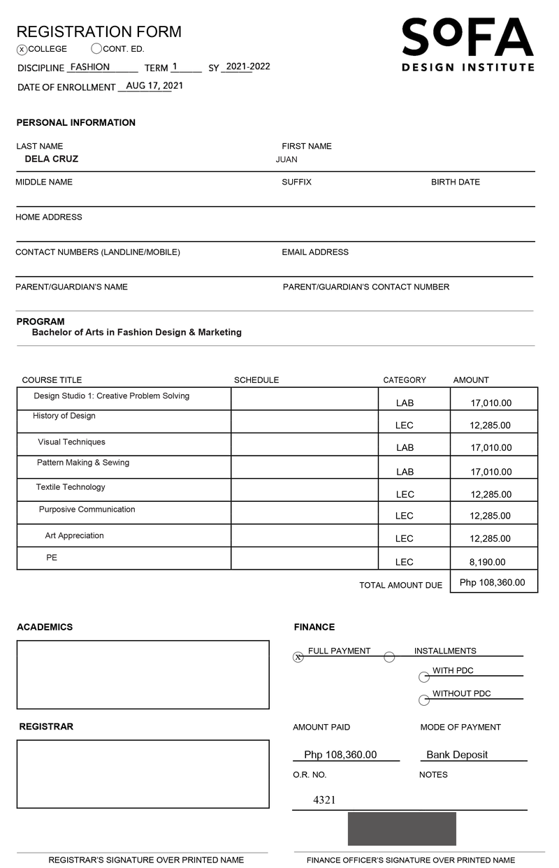 Registration Form