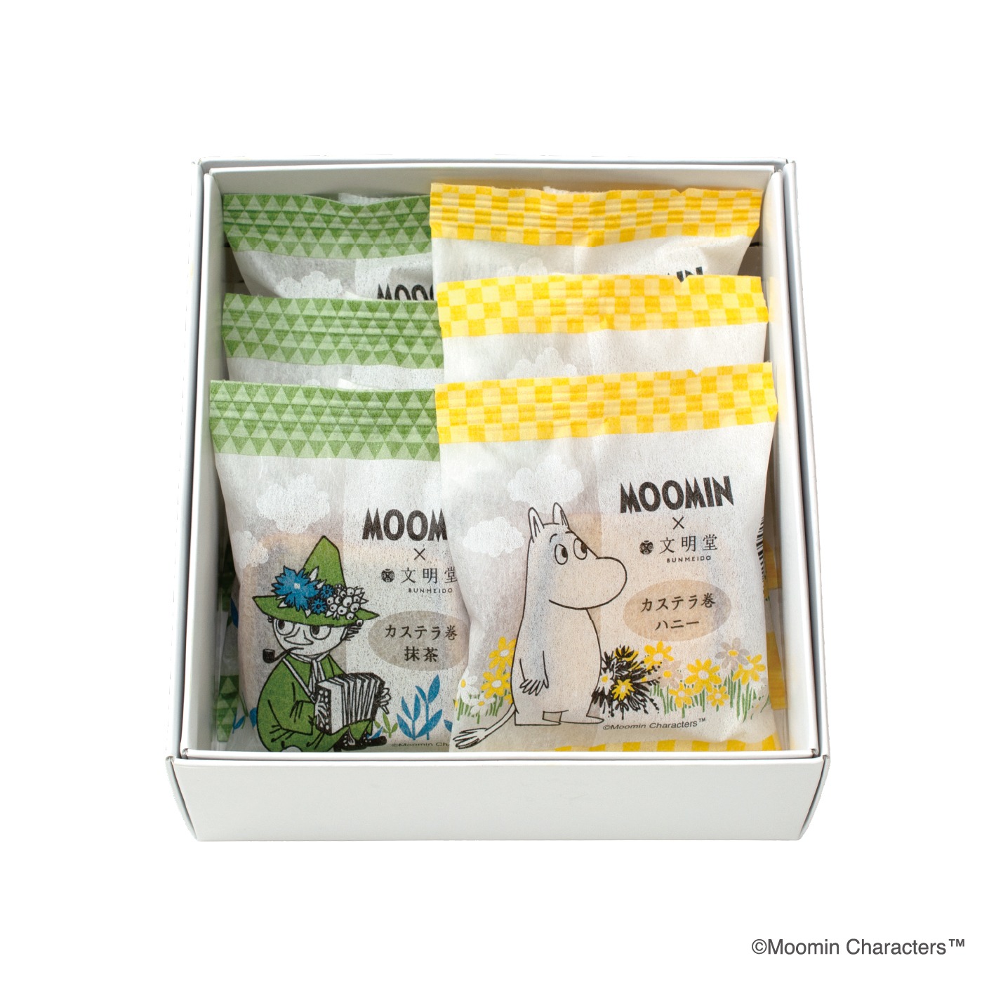 ムーミン カステラ巻6個入/ハニー・抹茶各3個