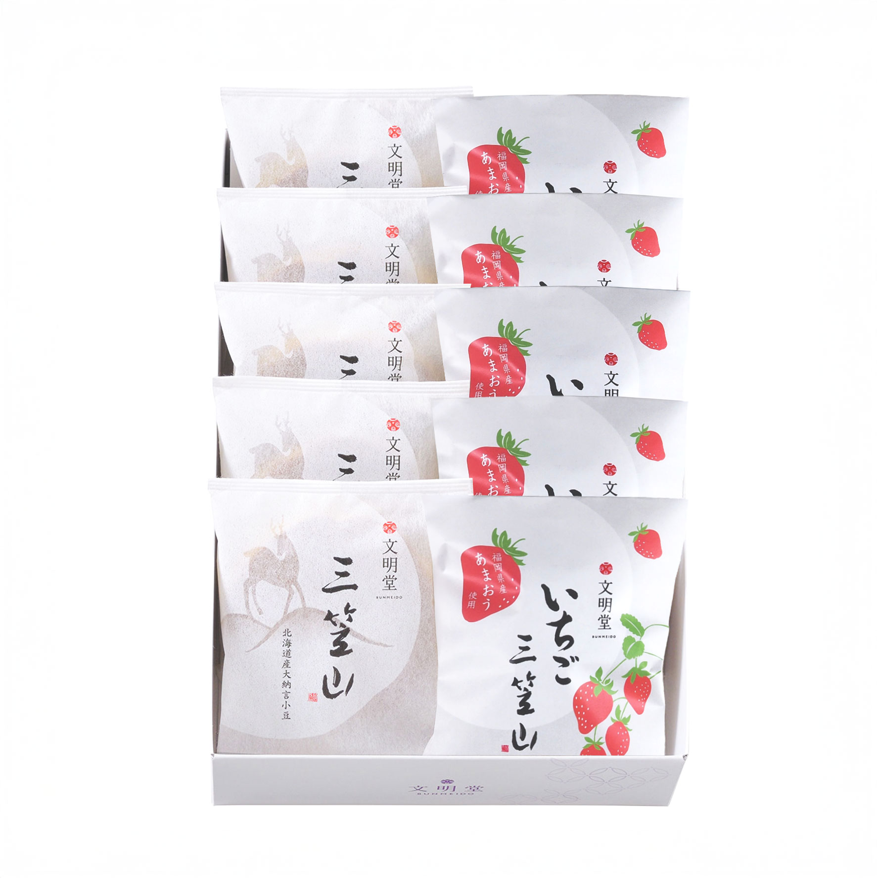 いちご三笠山/10個入/いちご三笠山,三笠山各5