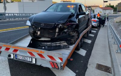 Bez težih posljedica nesreća na  “najskupljoj cesti u Hrvatskoj”, od čvora Škurinje prema luci: vozač “astre” izgubio kontrolu nad autom,  ali nema ozlijeđenih