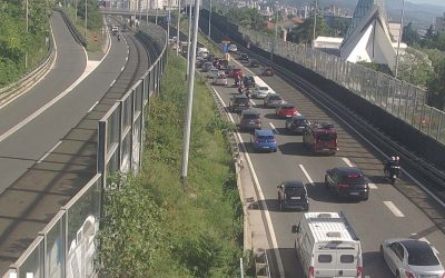 Nesreća na čvoru Rujevica na riječkoj zaobilaznici, nastala kolona duga jedan kilometar