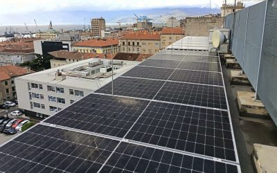 Nova fotonaponska elektrana u centru Rijeke, na krovu upravne zgrade županije