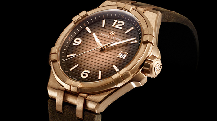 This bronze watch takes on a richer hue as you wear it