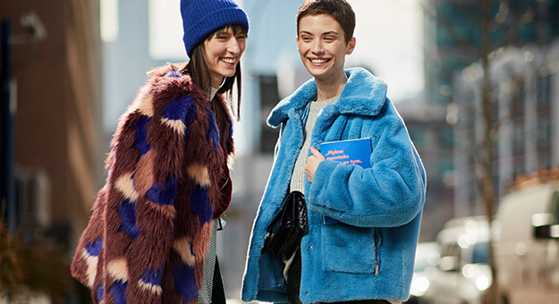 NYFW AW18 street style: (Faux) fur jackets reign