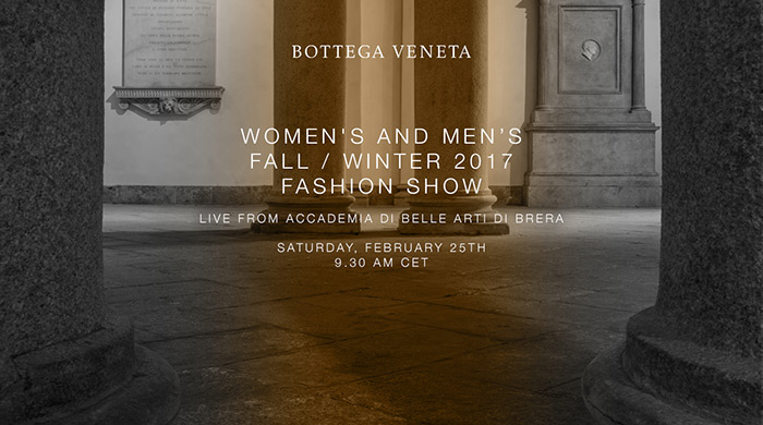 Watch the Bottega Veneta AW17 livestream here