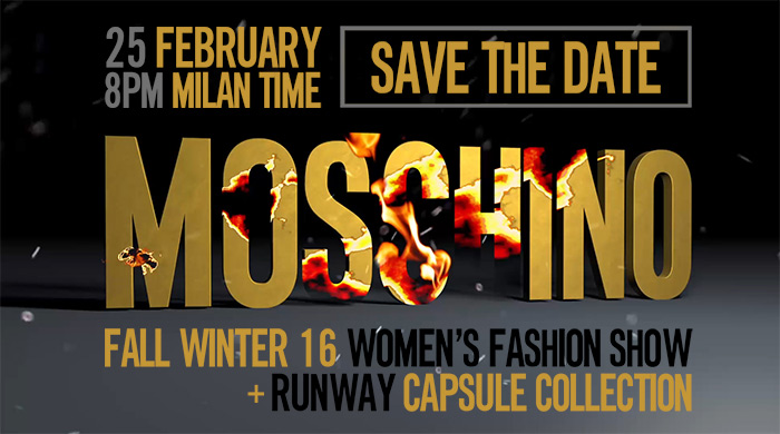 Watch the Moschino AW16 livestream here