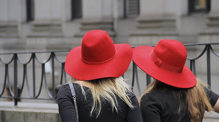 Maximum coverage with a wide-brimmed hat