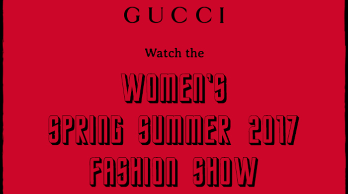 Watch: Gucci Spring/Summer 2017 livestream