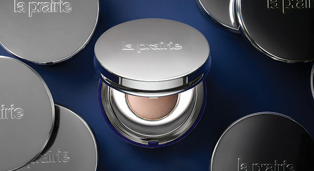Splurge on La Prairie’s caviar-infused compact foundation for the perfect coverage