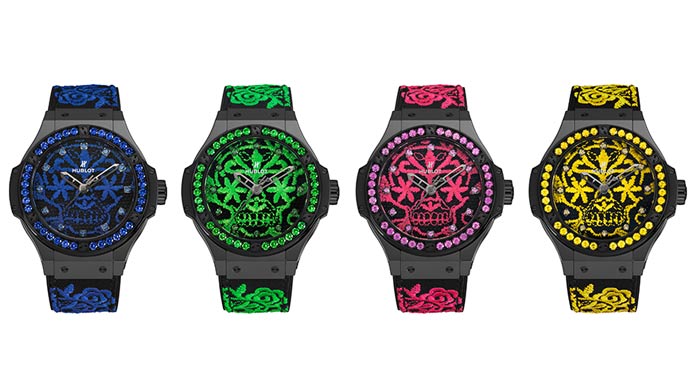 Striking timepieces for those who like sugar skull