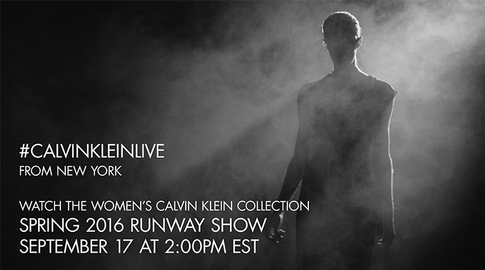 NYFW SS16: Watch the Calvin Klein show here