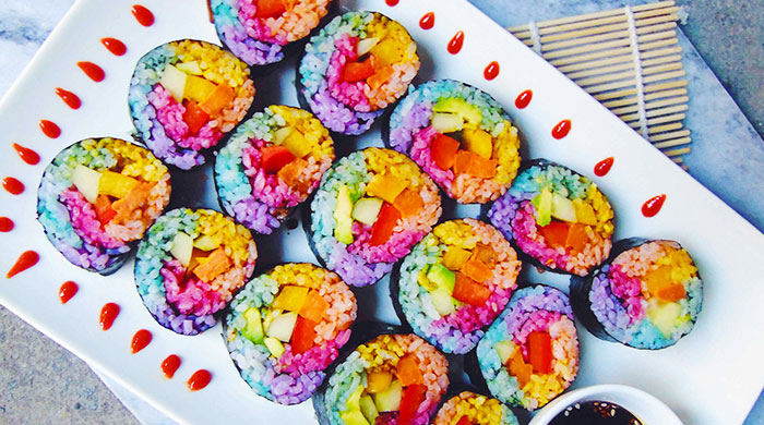 #InstaLove: Rainbow sushi that is both pretty and healthy