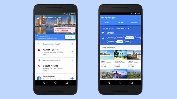 google travel tickets