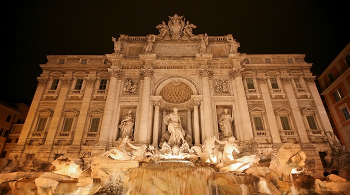 Fendi brings the Trevi Fountain back to life