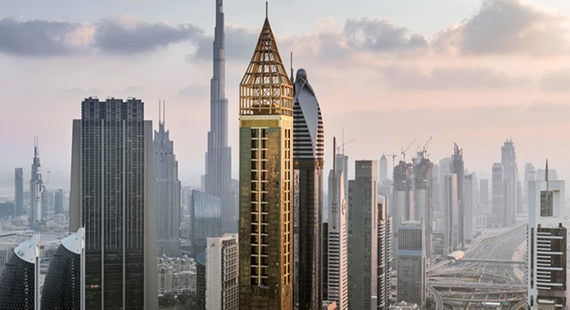 This is the world’s new tallest hotel—and it’s decked in gold