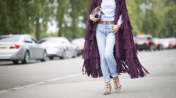 LFW SS16 Street Style: Fringe benefits