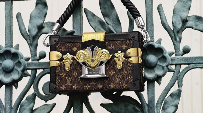 Louis Vuitton Clutch Trunk Monogram Reverse Brown/Black in Coated  Canvas/Calfskin with Brass - US