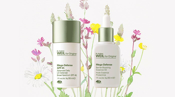 Next level defense for your skin comes in the form of Dr. Andrew Weil for Origins