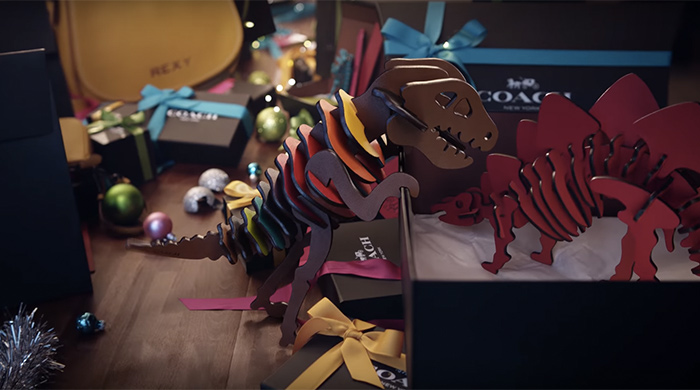 Watch: Coach’s holiday film featuring Rexy, the Coach Dino