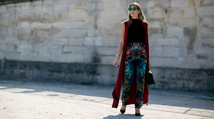 PFW SS16 Street Style: Rocking trousers