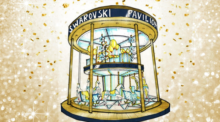 The world’s first Swarovski crystallised merry-go-round takes merrymaking up a notch