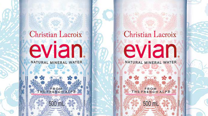 Designer bottle: evian® x Christian Lacroix