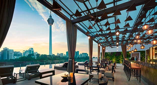 Sip on cocktails to a stunning view of KL Tower at Man Tao