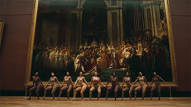 beyonce jay z music video lourve